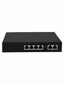 Коммутатор (свитч) на 4 POE ( 802.3af/at ) портов +2 Ethernet порта 100Mbs Орбита OT-VNP35